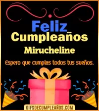 GIF Mensaje de cumpleaños Mirucheline